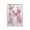 Romantic Letter H With Flowers And Butterflies Poster Romantic Letter H With Flowers And Butterflies Poster, 50X70 Cm, Black Aluminum Frame, 230 Gsm Matte Paper