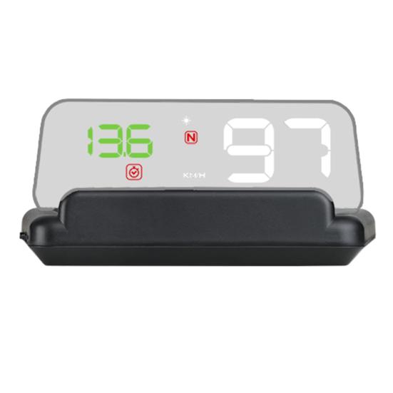 Универсальный автомобильный HUD с высокой четкостью, проекционный дисплей, спидометр, цифровой монитор предупреждения о скорости