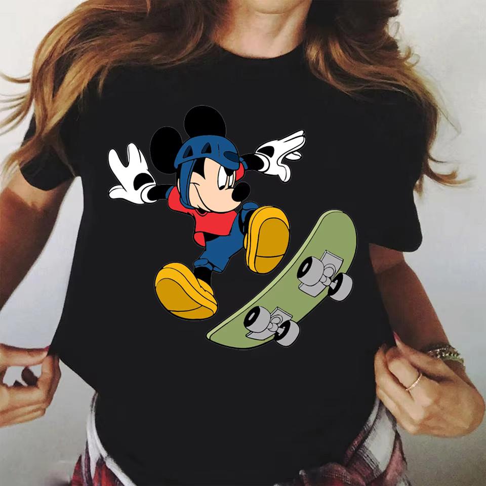 Mickey Skateboard TShirt Unisex Unisex