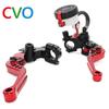 CVO Universal 7/8" 22mm Motorcycle Clutch Brake Master Cylinder Reservoir Levers Kit Fluid Reservoir