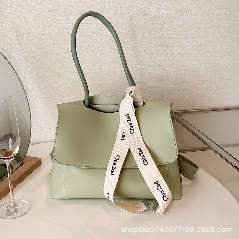 Customized Soft Leather Premium Texture Big Bag Women's 2025 New Trendy Messenger Bag Large Capacity Shoulder Commuter Tote Bag