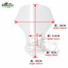 45cm Motorcycle Windshield Windscreen Fit for 2016 -  HONDA CRF1000L  Twin CRF 1000L 2017 2018 Wind Deflector CRF1000