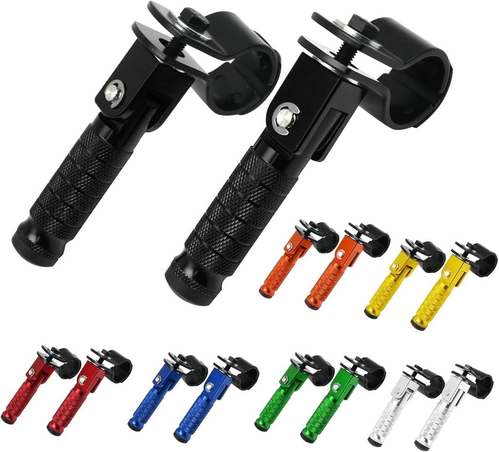 Подставка для ног мотоцикла, универсальная металлическая педаль для мотоцикла, складная подножка, противоскользящие складные педали для велосипеда, скутера, мотоцикла