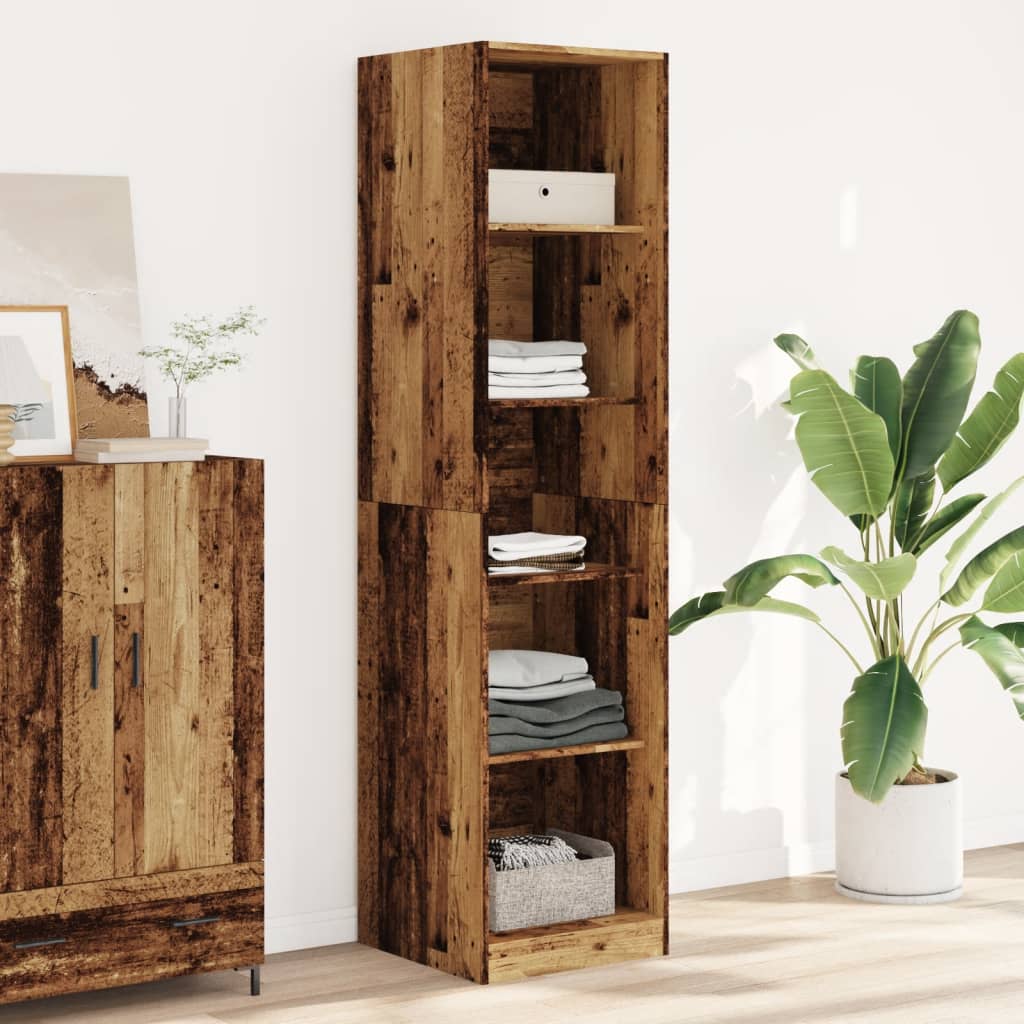 Шкаф с текстурой винтажного дерева 50 x 50 x 200 см Древесно-стружечная плита