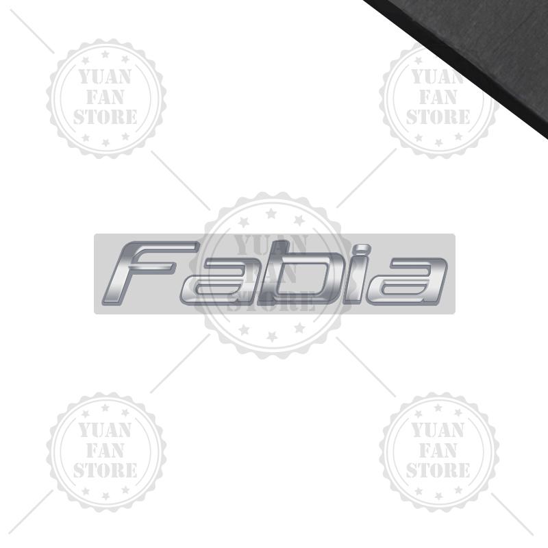 ABCDGG1 Bright Silver For Skoda Kodiaq Karoq Kamiq Superb Octavia Rapid 4X4 Fabia Yeti Metal Badge 3D Stickers Car Trunk Body Decal