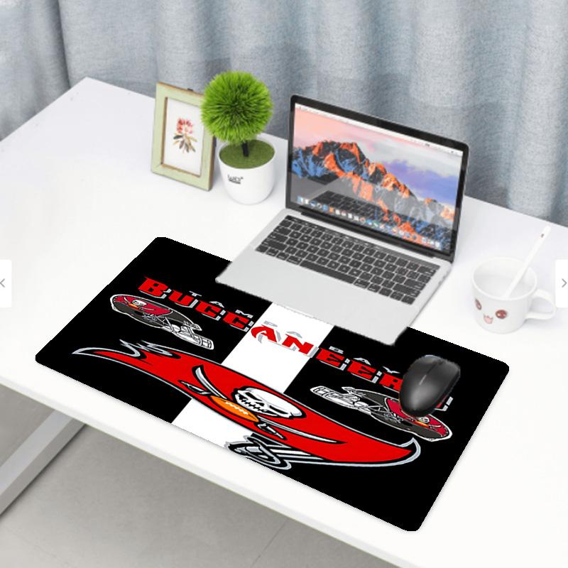 Tampa Bay Buccaneers Print Mouse Pad, Anti‑Slip Desktop keyboard Mat, for PC Laptop Gaming Working Daily Use, Cool Festival Birthday Gift