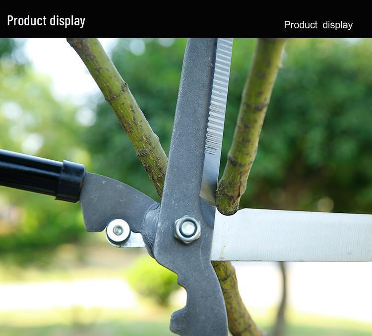 Телескопические ножницы для живой изгороди и газона - Садовые инструменты для обрезки и прополки с большими ножницами для ландшафтного дизайна и обрезки веток.