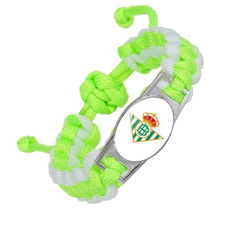 1Pc European Top Football Club Paracord Bracelet, Handmade Fan Support Memorial
