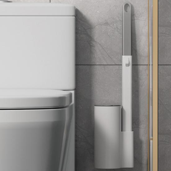 Одноразовая туалетная щетка со сменными насадками Настенный держатель Щетка для чистки с глубокими канавками Очиститель для ванной комнаты