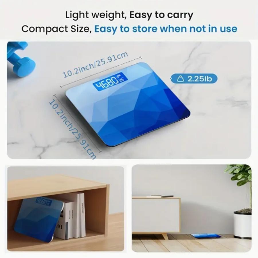 Градиенты Цветной ЖК-дисплей Весы для ванной комнаты Точные бытовые спортивные умные весы Взвешивание тела Цифровые электронные весы