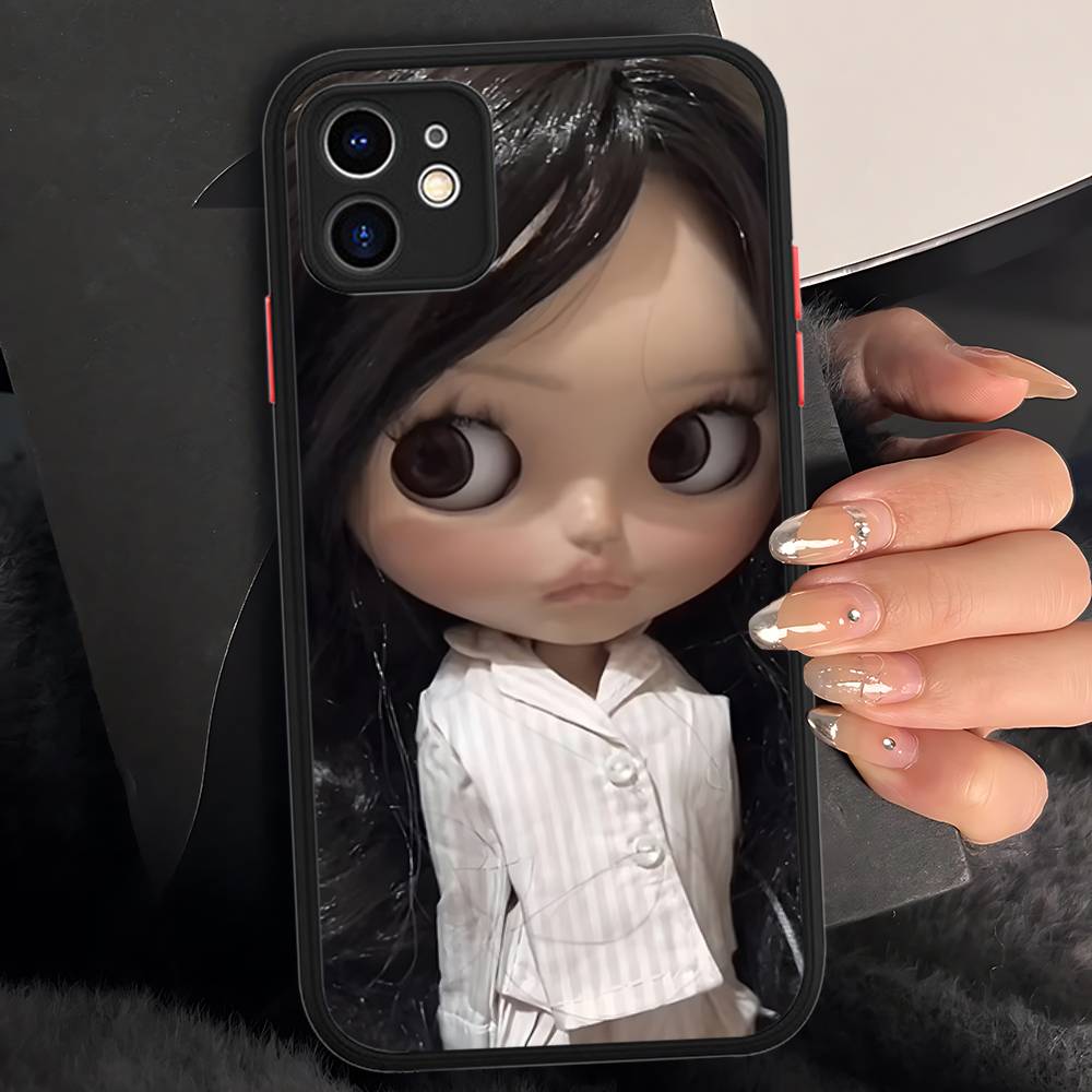 Темная милая кукла Девушка Арт Чехол для телефона Для IPhone 16 15 14 Plus 15 13 12 11 Pro Max X XS MAX Матовый чехол