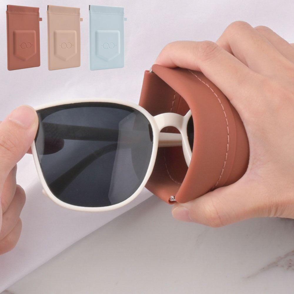 Silicone Glasses Bag Soft Eye Glasses Organizer Glasses Box Reading Eyewear Case Swimming Goggles
