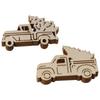 Truck Shape Unfinished Wood Slices Unfinished Truck Shape Cutout Wood Truck Cutout  DIY Crafts