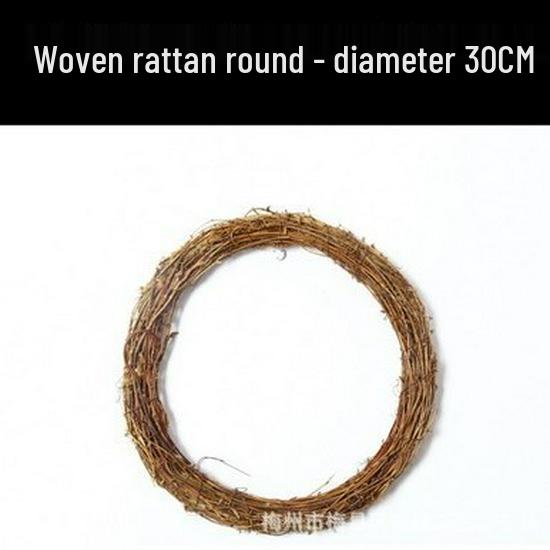 Handmade Rattan Circle Floral Art Wreath: Tufeng Vine & Natural Material Christmas Decoration