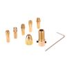 7 шт./набор 2,35/3,17/2/4,05/5,05 мм латунные цанги мини-патроны для сверл адаптер