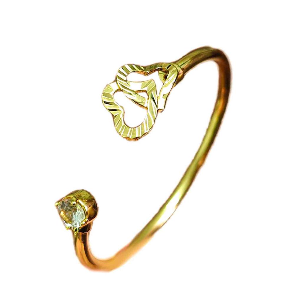 Минималистичный браслет-манжета с открытым сердцем из циркония: Элегантный европейский и американский трансграничный модный браслет