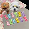 10Pcs Mini Pet Small Dog Hairpins Candy Colors Small Puppy Cat Cute Hair Bows Clips Pet Hair Accessories Dogs Hair Grooming