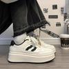 Little White Shoes Women's 2025 New Popular Casual Shoes Women's Shoes Autumn Breathable Niche Versatile Thick Baseplate Shoes Women