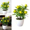 18CM Artificial Fruits Lemon Simulated Bonsai Home Decoration Potted Plant Living Room Ornament Fake Tree