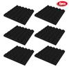 6Pcs Pyramid Shape Sound Absorbing Foam Acoustic Panels Soundproofing Foam for Piano Room