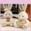 Cute Plaid Dress Cartoon Rabbit Plush Toy For Children