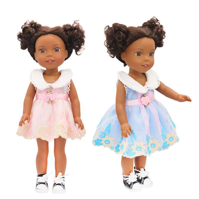 Платье-костюм для куклы-девочки ростом 14 дюймов