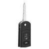 3 Button Car Remote Folding Flip Key Fob Case Blade Cover Shell Fit for MAZDA 2 3 5 6 RX8 MX5