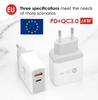 18 Вт Type-C Зарядное устройство Совместимо с QC3.0 Быстрое USB Зарядное устройство для мобильного телефона для Apple Android Аксессуары Портативное PD
