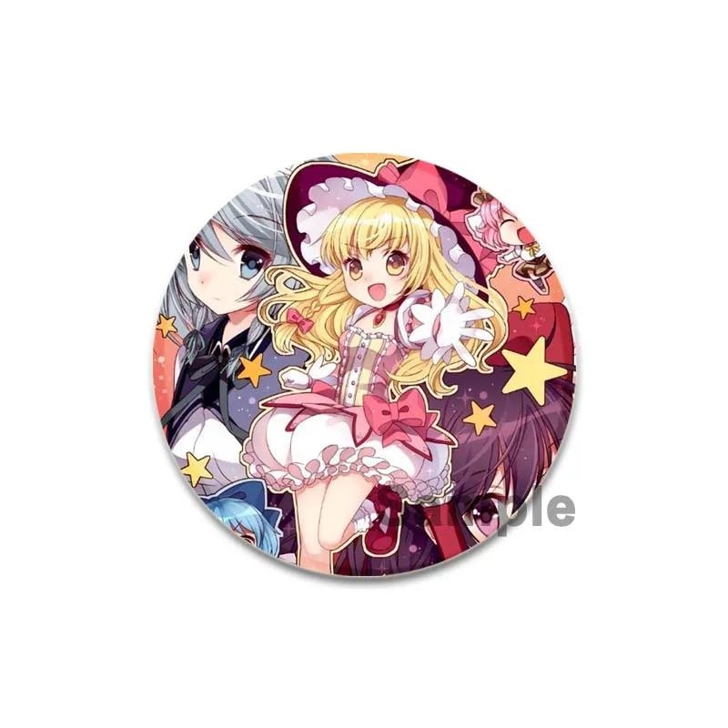 32/44/58 мм Puella Magi Madoka Magica Pin Милая аниме-фигурка Homura Miki Sayaka Брошь Значок для косплея Рюкзак Обувь Ювелирные изделия Аксессуары Подарки