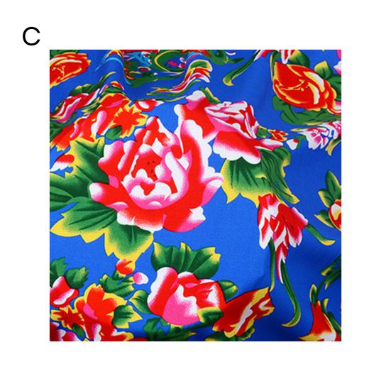 Ткань с цветочным принтом, северо-восточная традиционная лоскутная ткань с цветочным принтом, разноцветная хлопковая ткань для шитья, поделки своими руками