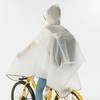 Korean-Style Transparent Single Reflective Bicycle Raincoat for Students