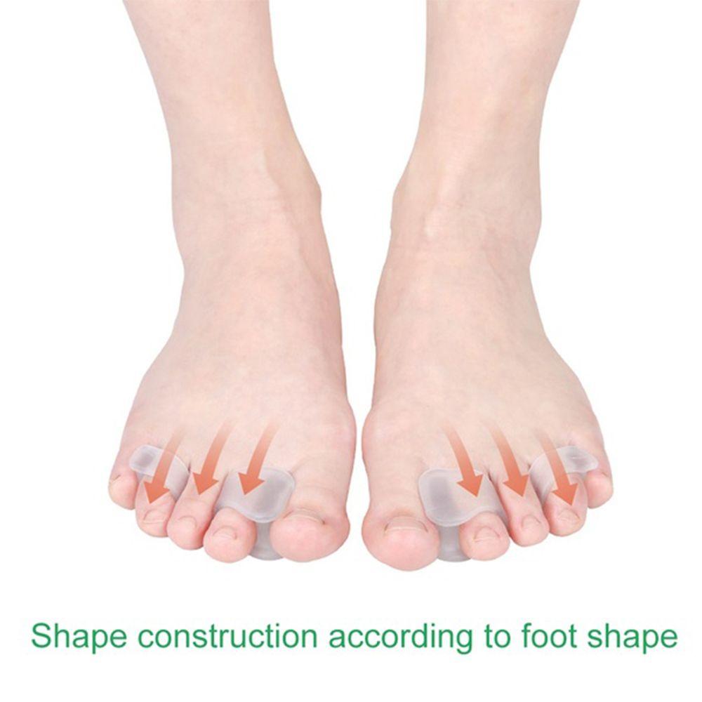 2PCS Elastic Splitter Protector Pain Relief Foot Care Toe Separator Toe Corrector