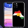 Kurdistan Flag Luxury Phone Case For iPhone 15 16 14 13 Pro 11 12  Max X XR XS 7 8 Plus SE Clear Silicone Cover Fundas Shell