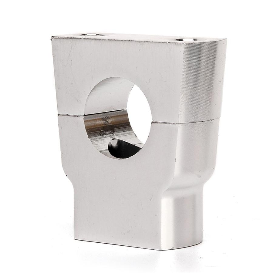 Универсальный 7/8" 22 мм Серебристый Мотоциклетный Крепеж на Руль Подъемник Алюминиевый Сплав ЧПУ Подъемники Руля Зажимы Для Yamaha Honda Kawasaki BMW