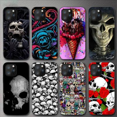 Чехол для телефона с черепом ужасов для Iphone 11 12 Mini 13 14 Pro Xs Max X 8 7 6s Plus 5 Se Xr Shell