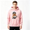 Men's Printed Pullover Hoodie, Funny Bearded Minion Graphic Casual Long Sleeve Hooded Sweatshirt