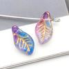 Czech Glass Grape Leaf Small Beads 7x12mm for DIY Jewelry and Crafts