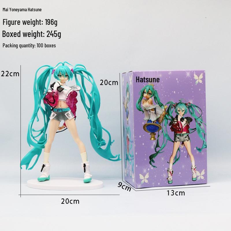 Hatsune Princess Sakura Warrior 2D Figure – Cherry Blossom Car & Desktop Ornament