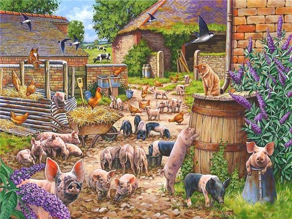 Фермы, полная алмазная мозаика, пейзаж, животные, собаки, декоративные картины, 5d алмазная картина, инструменты для алмазной живописи, искусство вышивки
