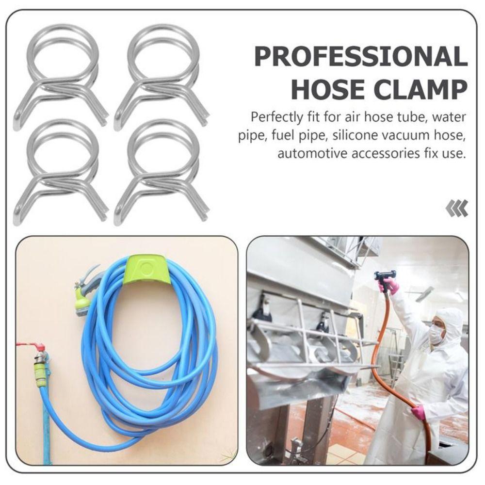 10Pcs/set Spring Clips Pipe Clips Fuel Line Tube Spring Clips Durable Hose Clamp  Motorcycle Scooter