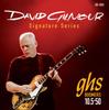 Струны для электрогитары ghs David Gilmour Signature для гитар Gibson средней мензуры, 10.5-50, GB-DGG