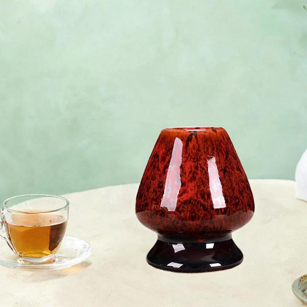 Porcelain Matcha Whisk Stand Set for Tea Aficionados