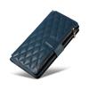 For iPhone 14 Pro Max Leather Case with Card Holder,RFID Blocking Wallet Phone Cover Rhombus Pattern