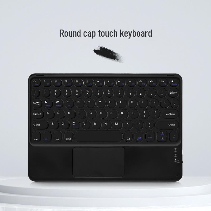 Изысканная Bluetooth-клавиатура с тактильным откликом: Ультратонкая, Бесшумная, Круглые Клавиши, Совместима с iPad/Планшетом/Телефоном для Девочек