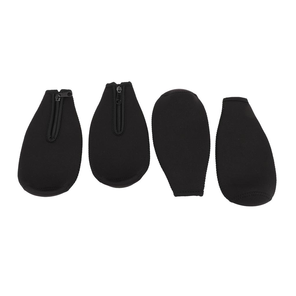 4 шт. в упаковке, изоляционный чехол для пивной бутылки, толстый неопреновый чехол для пивной бутылки, куртка на молнии, черный цвет