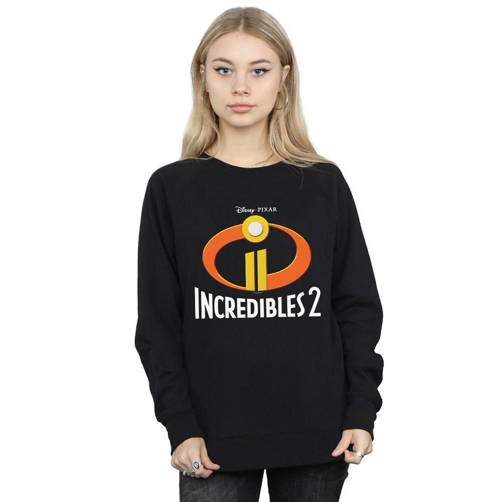 Disney Womens/Ladies Incredibles 2 Emblem Logo Sweatshirt