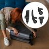 4 шт. Практичные сменные колеса для багажа Универсальные вращающиеся колеса для чемодана Аксессуар для плавного путешествия