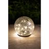 Solar Sphere - Broken Glass Effect - Ø 15cm - 25 White LEDs