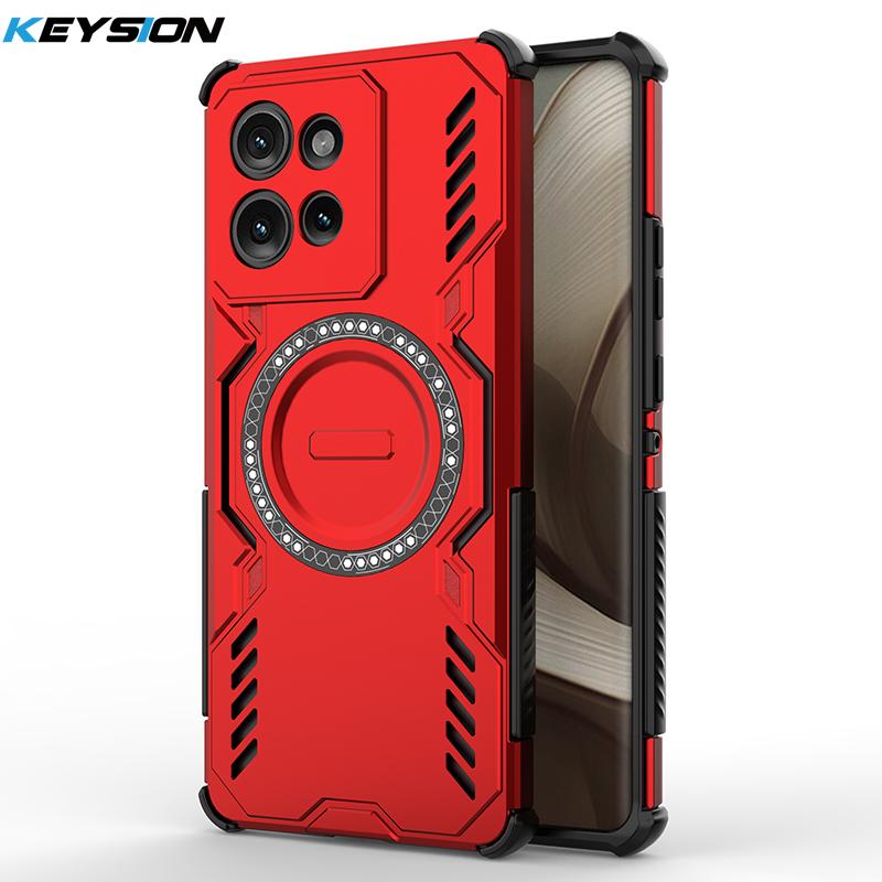 KEYSION Полый чехол для отвода тепла для Motorola Edge 50 5G 50 Neo Магнитное охлаждение Ударопрочный чехол для телефона для Edge 50 Fusion