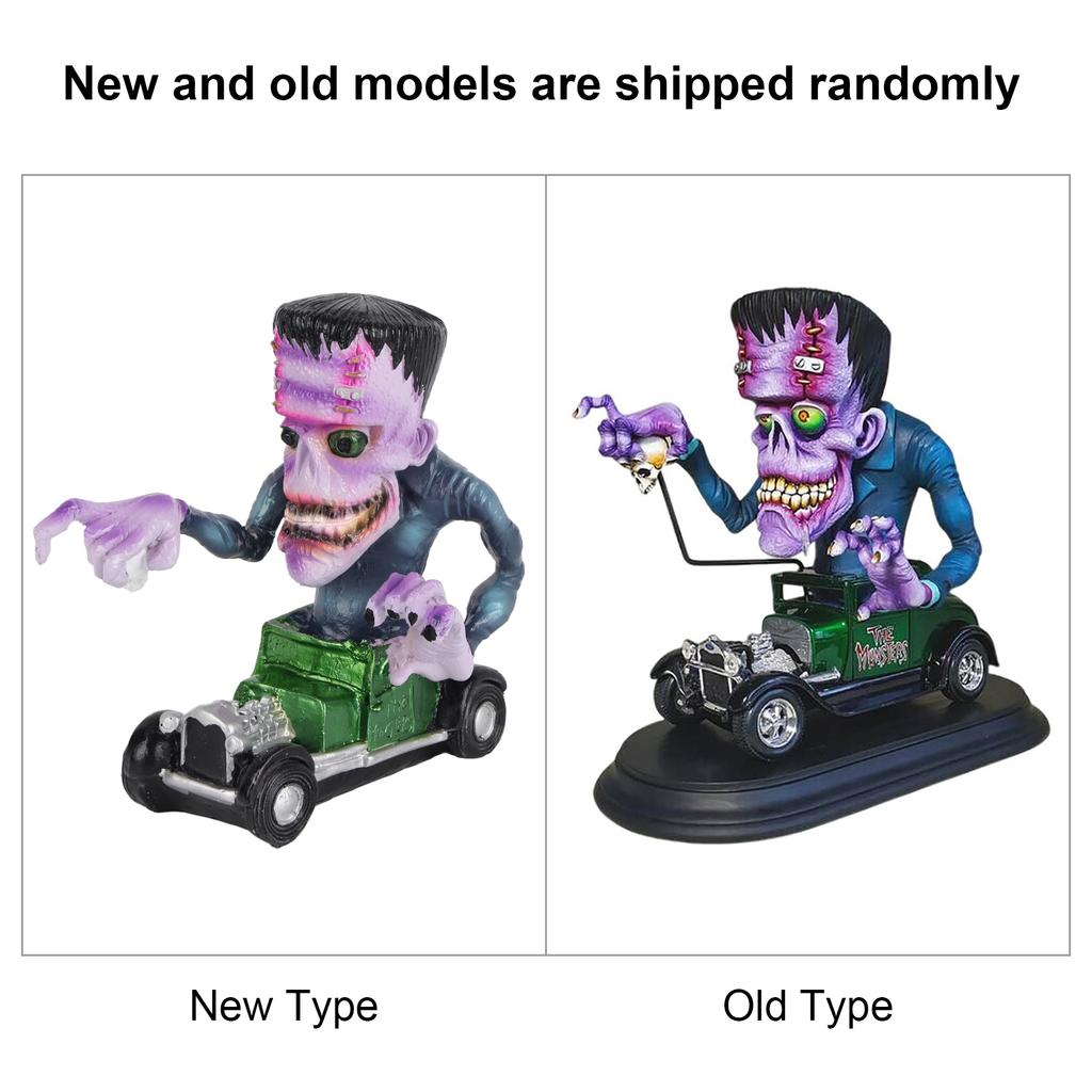 Resin Monster Statue Scary Big Mouth Monster Simulation Monster Figurines for Halloween Decoration